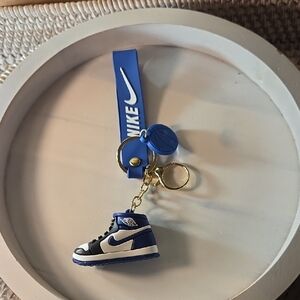 5 For 25 Nike Blue and White Mini Sneaker Keychain